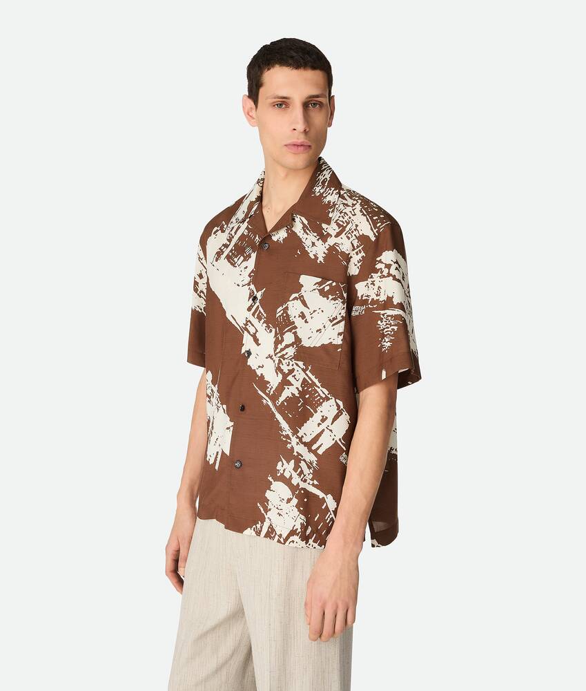 Display a large version of the product image 2 - Italian Postcard Silk Shirt