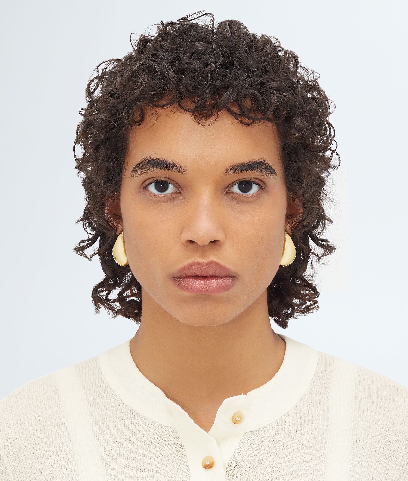 Small Drop Women's Small Drop Earrings in Yellow gold | Bottega Veneta US