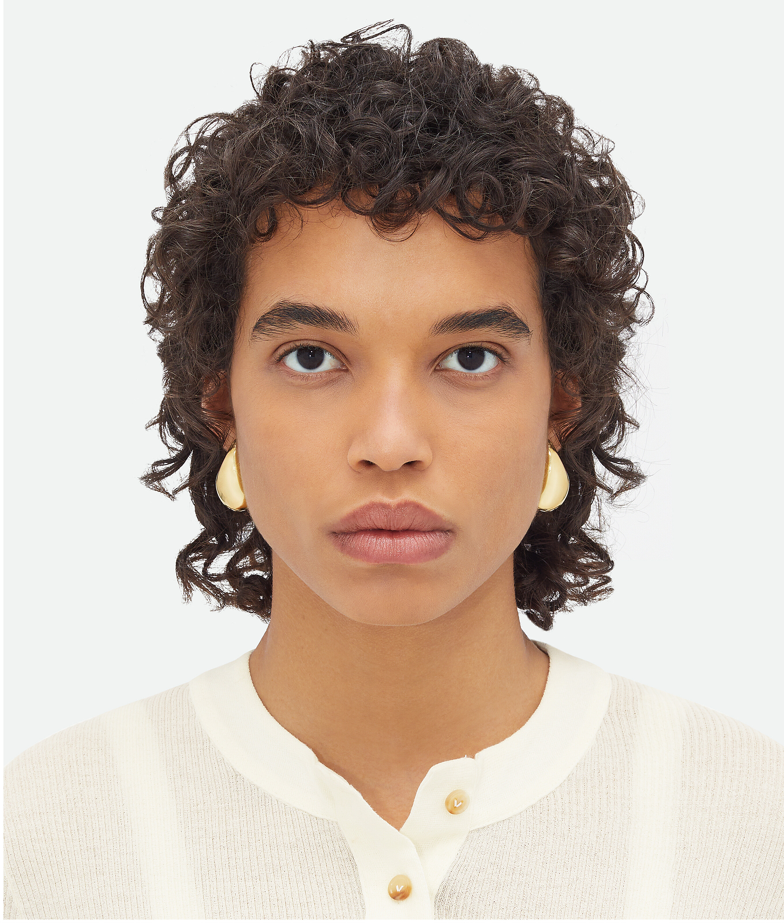 Bottega Veneta - Women's Drop Earrings in 18k Gold-Finish Sterling Silver