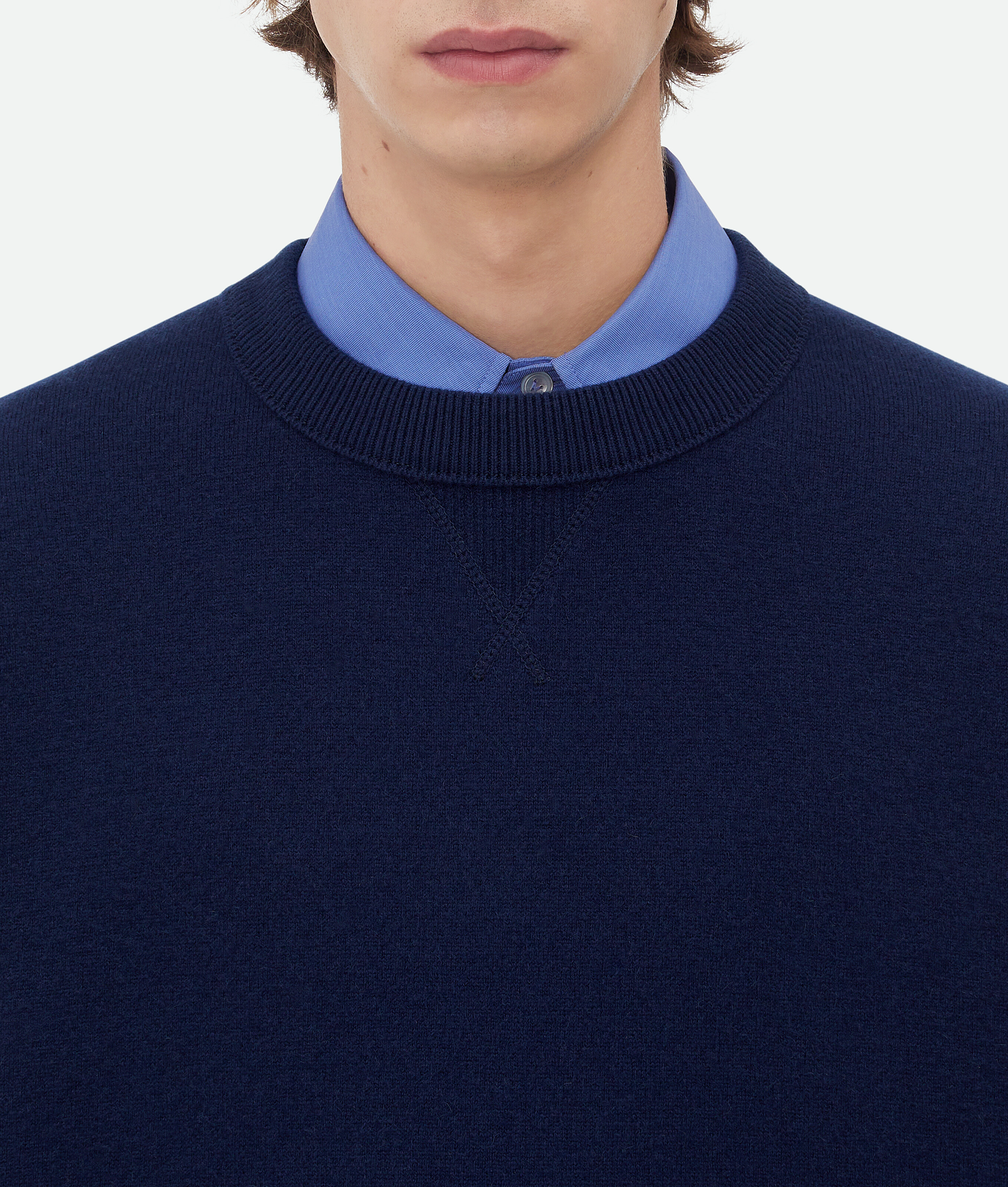 Bottega Veneta Compact Cashmere Jumper In Starry Night