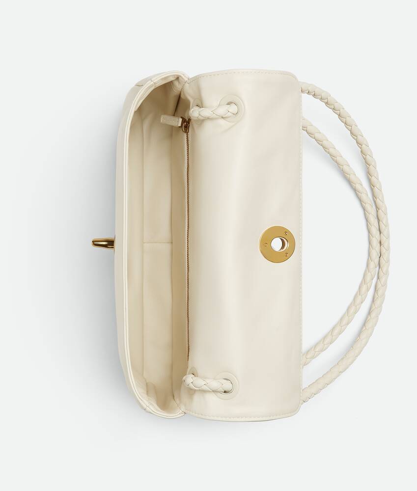 Bottega Veneta Milk White Leather Zip Around Tote Bag