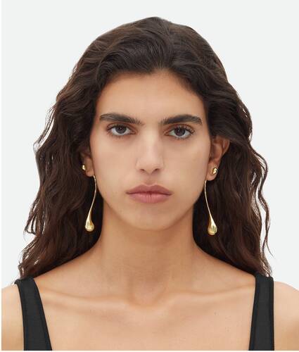 Bottega Veneta® Women's Drop Earrings in Yellow gold. Shop online now.