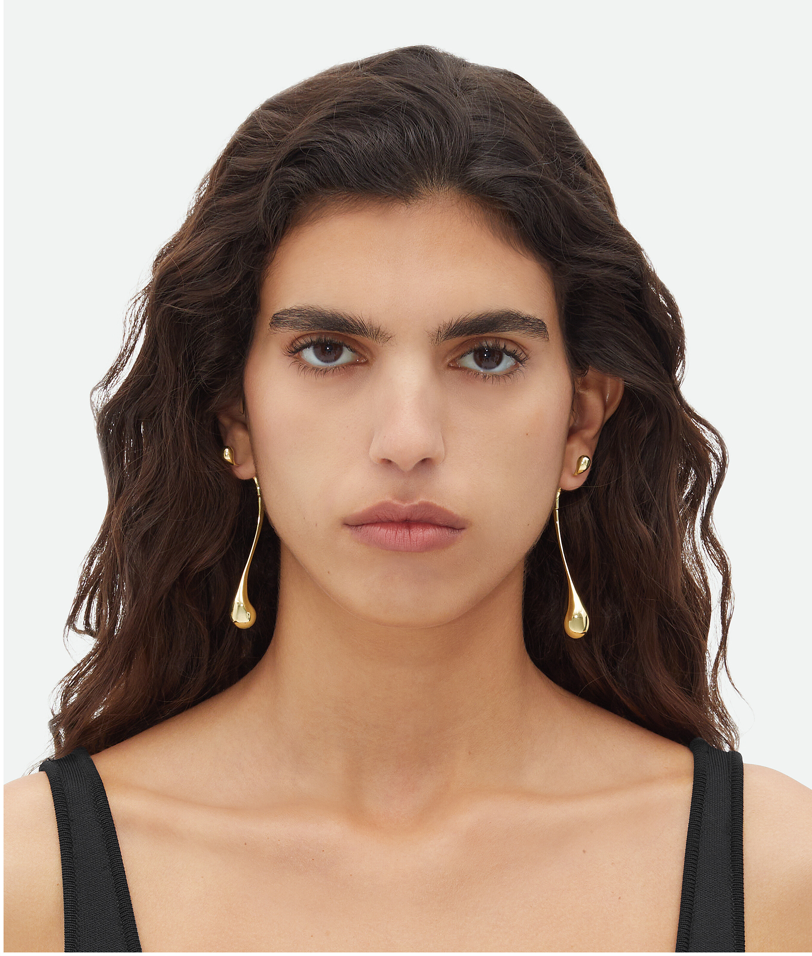 Bottega Veneta Drop Earrings - Yellow Gold - Woman