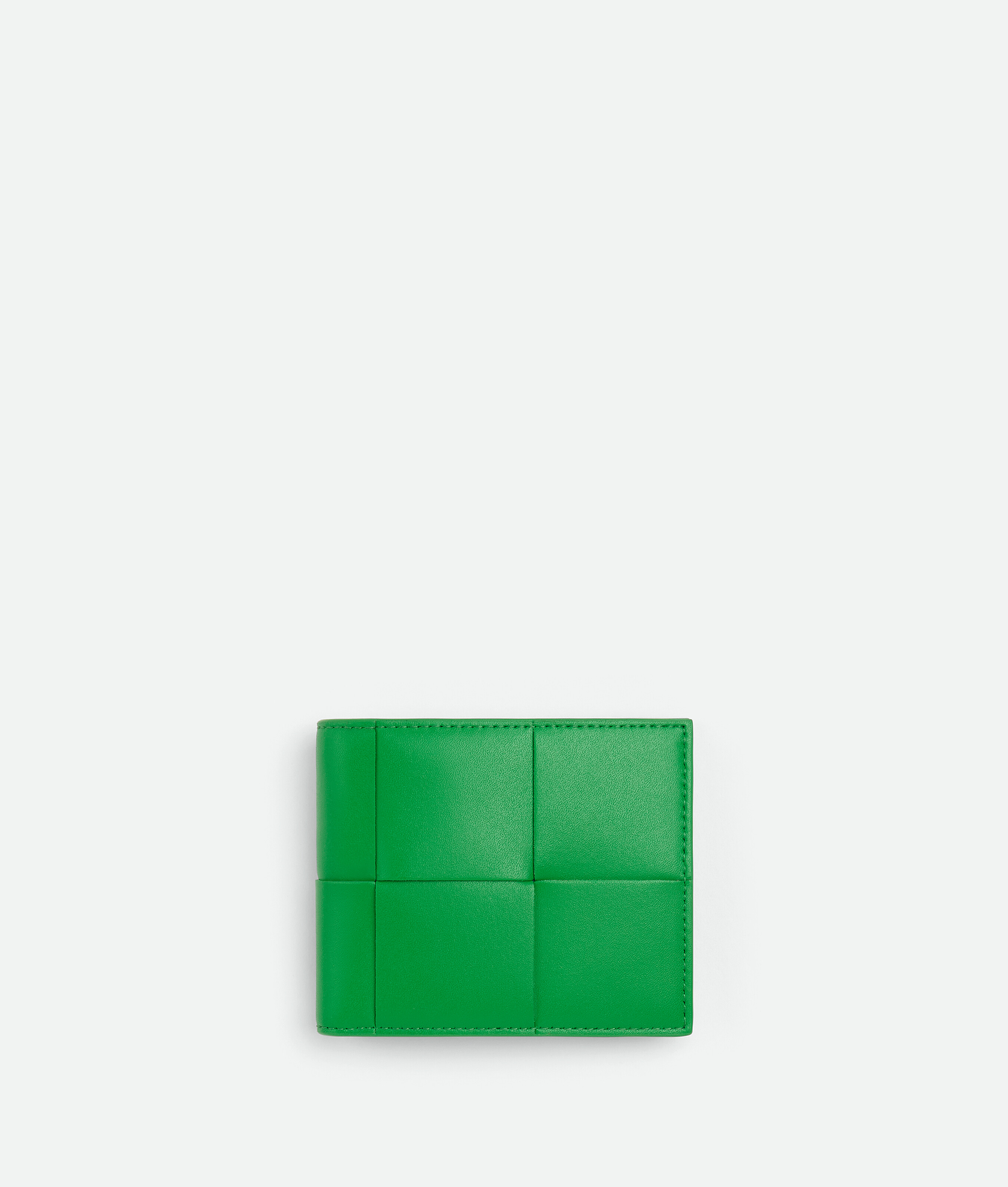 Bottega Veneta Bi-fold Wallet With Coin Purse In Green