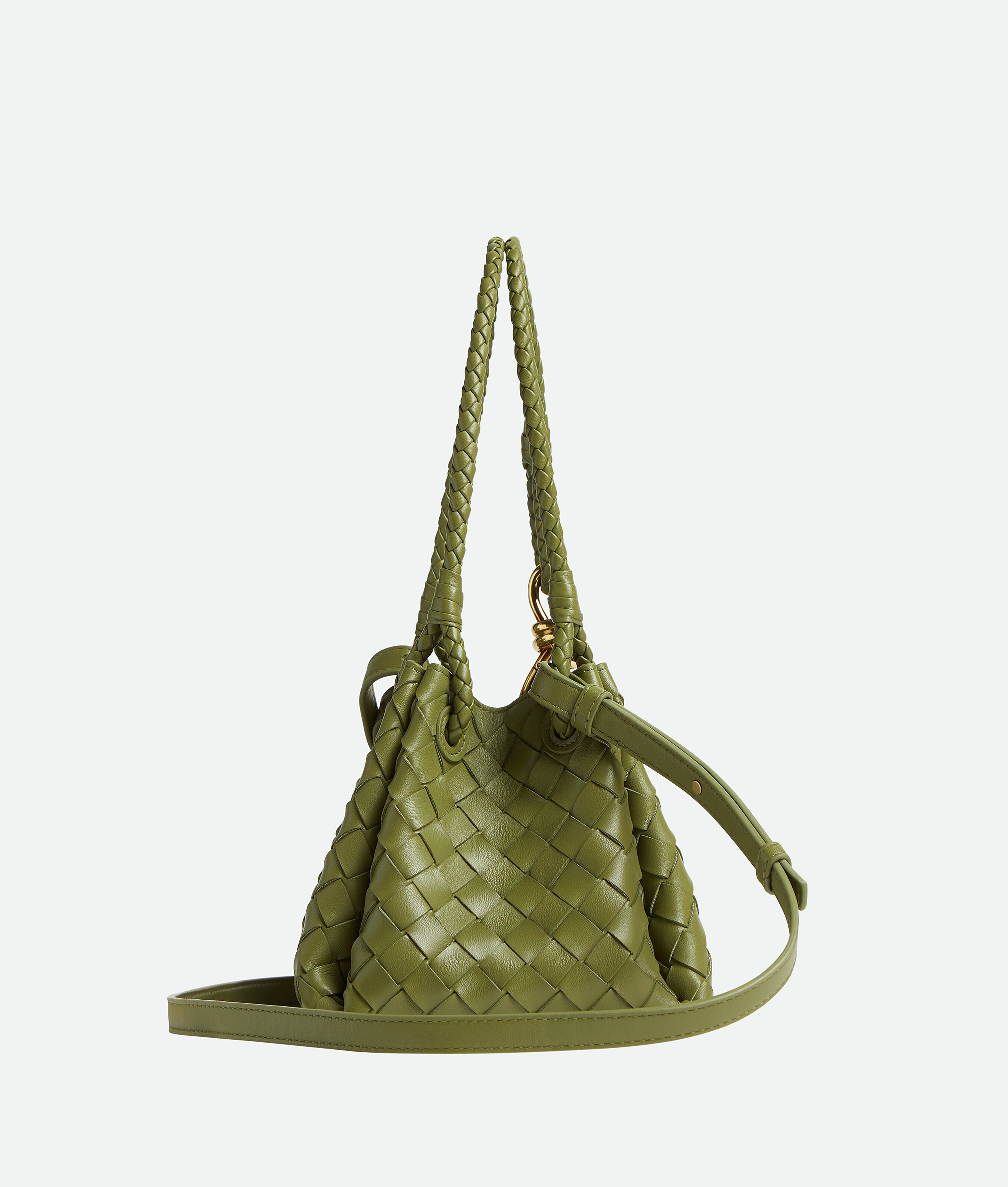 Bottega Veneta Kleine Parachute In Matcha