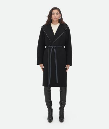Display a large version of the product image 1 - Wool And Cashmere Hooded Coat