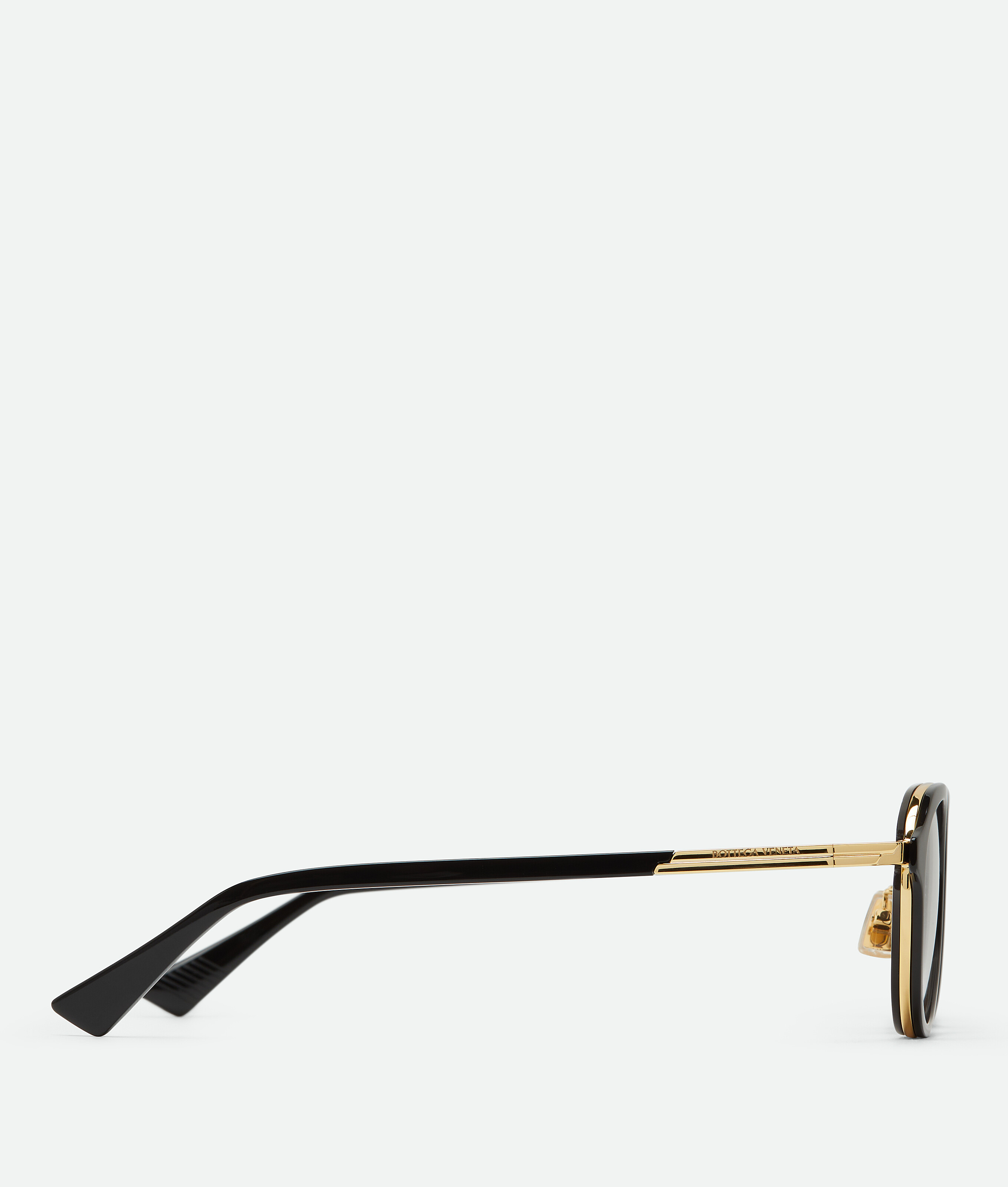 Bottega Veneta Full-frame Flat Mirror In Black/transparent