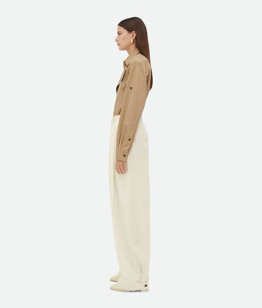 Display a large version of the product image 2 - Light Cotton Twill Tapered Trousers