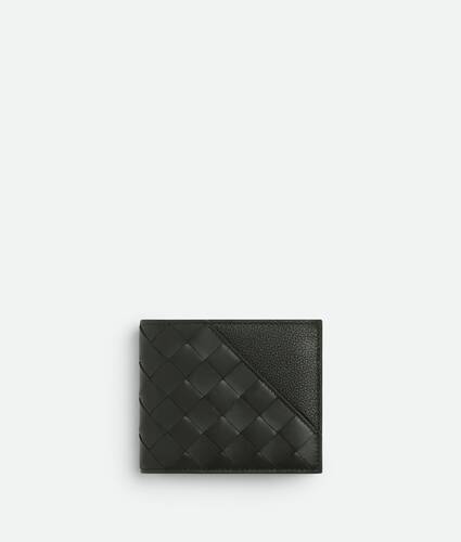 Intrecciato Diagonal Bi-Fold Wallet With Coin Purse