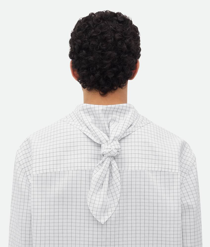 Display a large version of the product image 5 - Crisp Cotton Silk Check Bandana Shirt