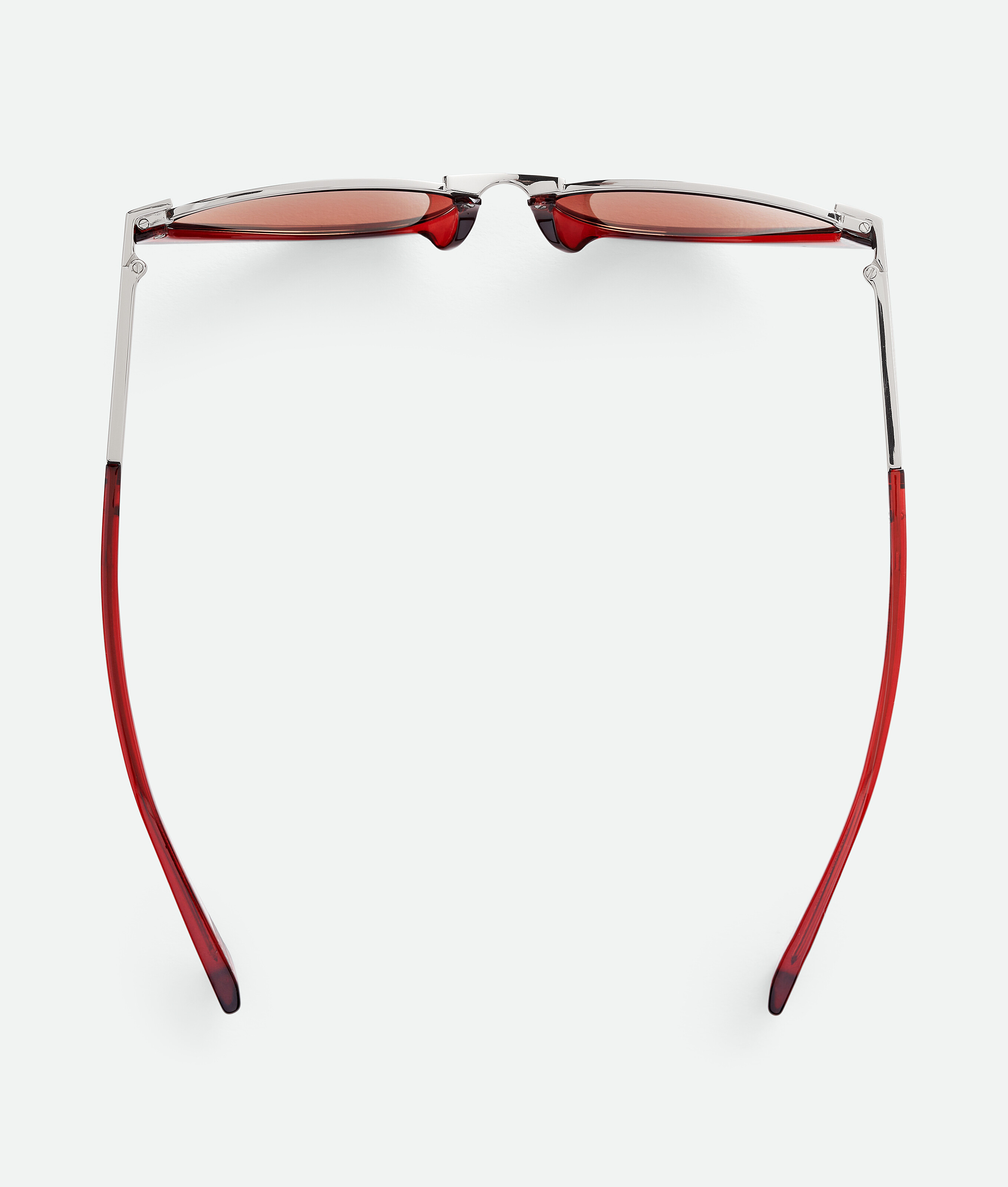 Bottega Veneta Classic Cat Eye Sonnenbrille In Red/brown