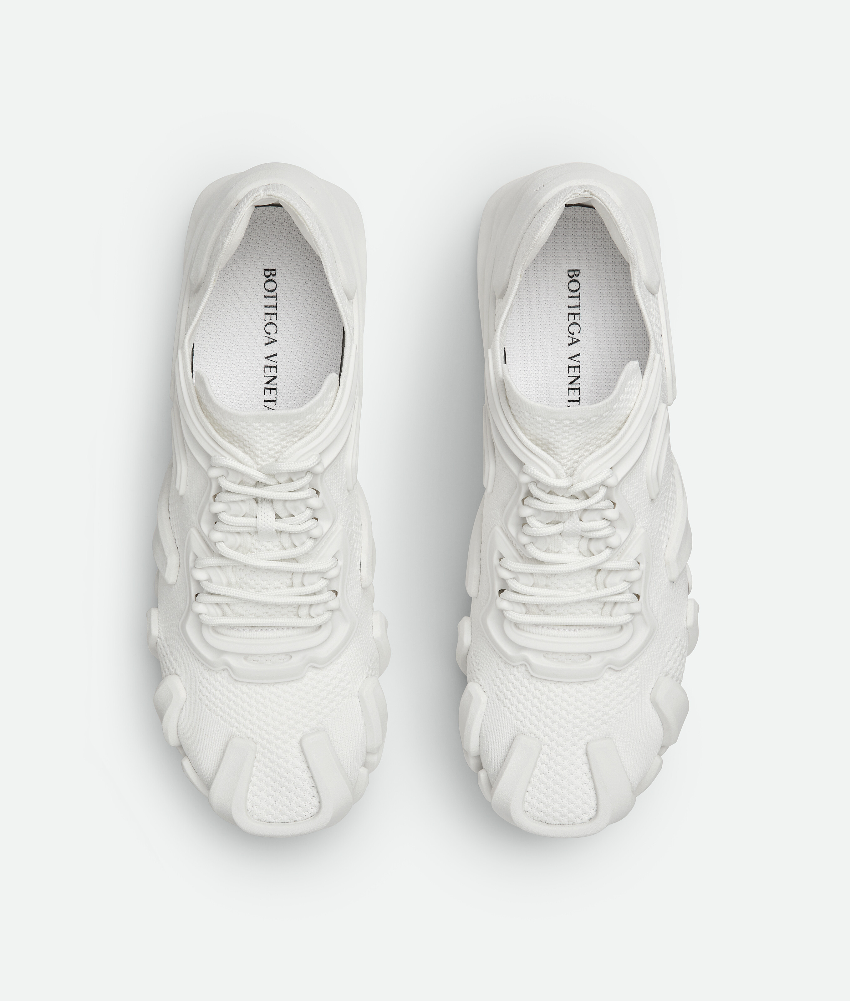 Shop Bottega Veneta Flex Sneakers In Optic White