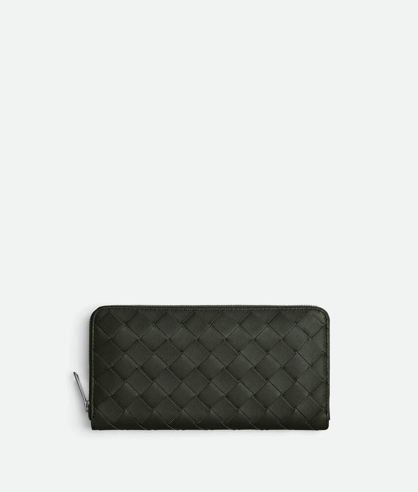 BOTTEGA VENETA / ボッテガヴェネタ ■ イントレチャート ラウンドファスナー長財布 グリーン 財布 / サイフ / ウォレット / wallet / コイン ブランド  [0990011121]C詳細