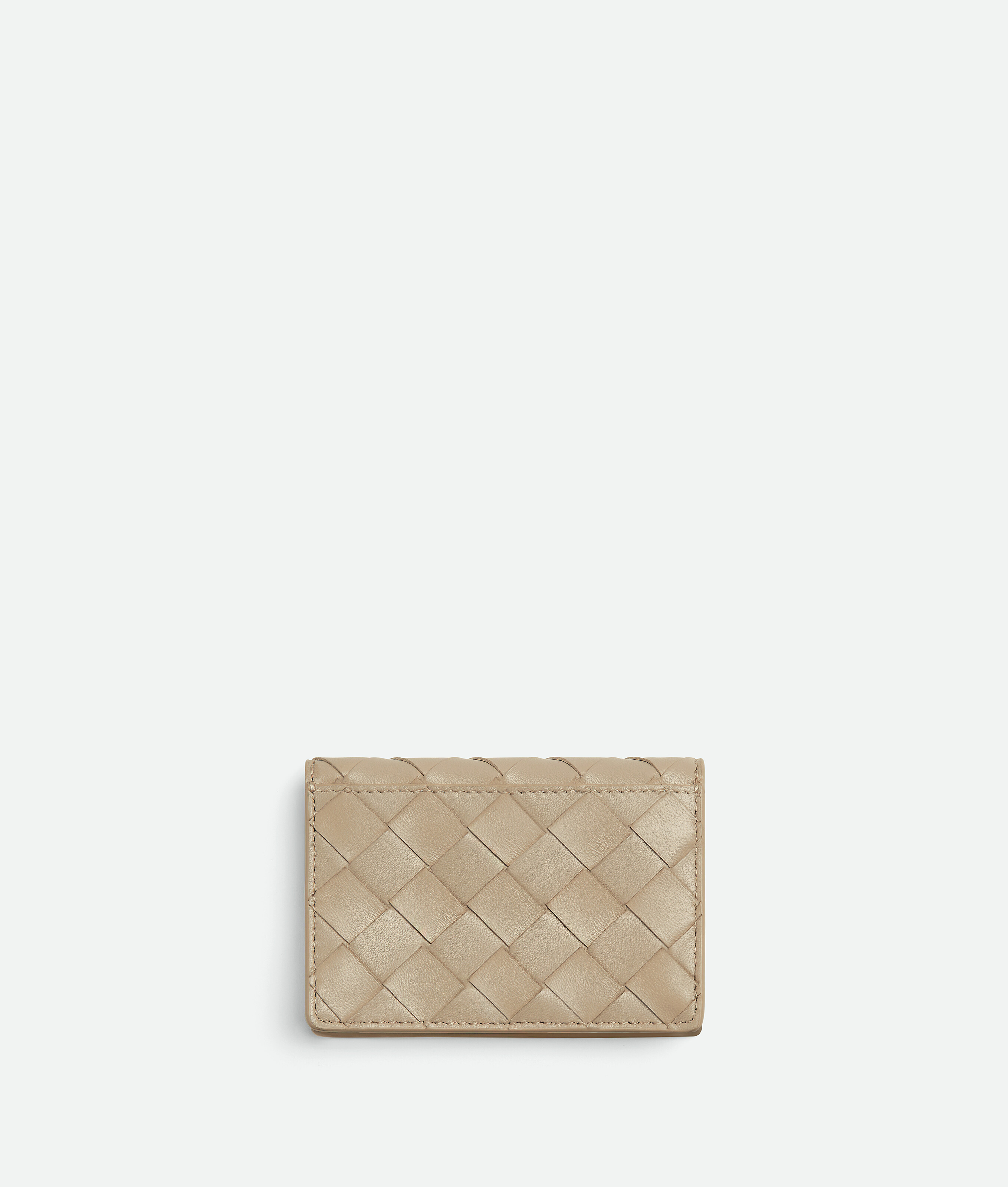 Bottega Veneta Bottega Veneta Intrecciato Business Card Case In Ecru/glacier