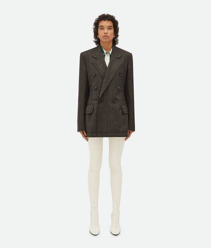 Display a large version of the product image 1 - Houndstooth Wool Jacket With Label