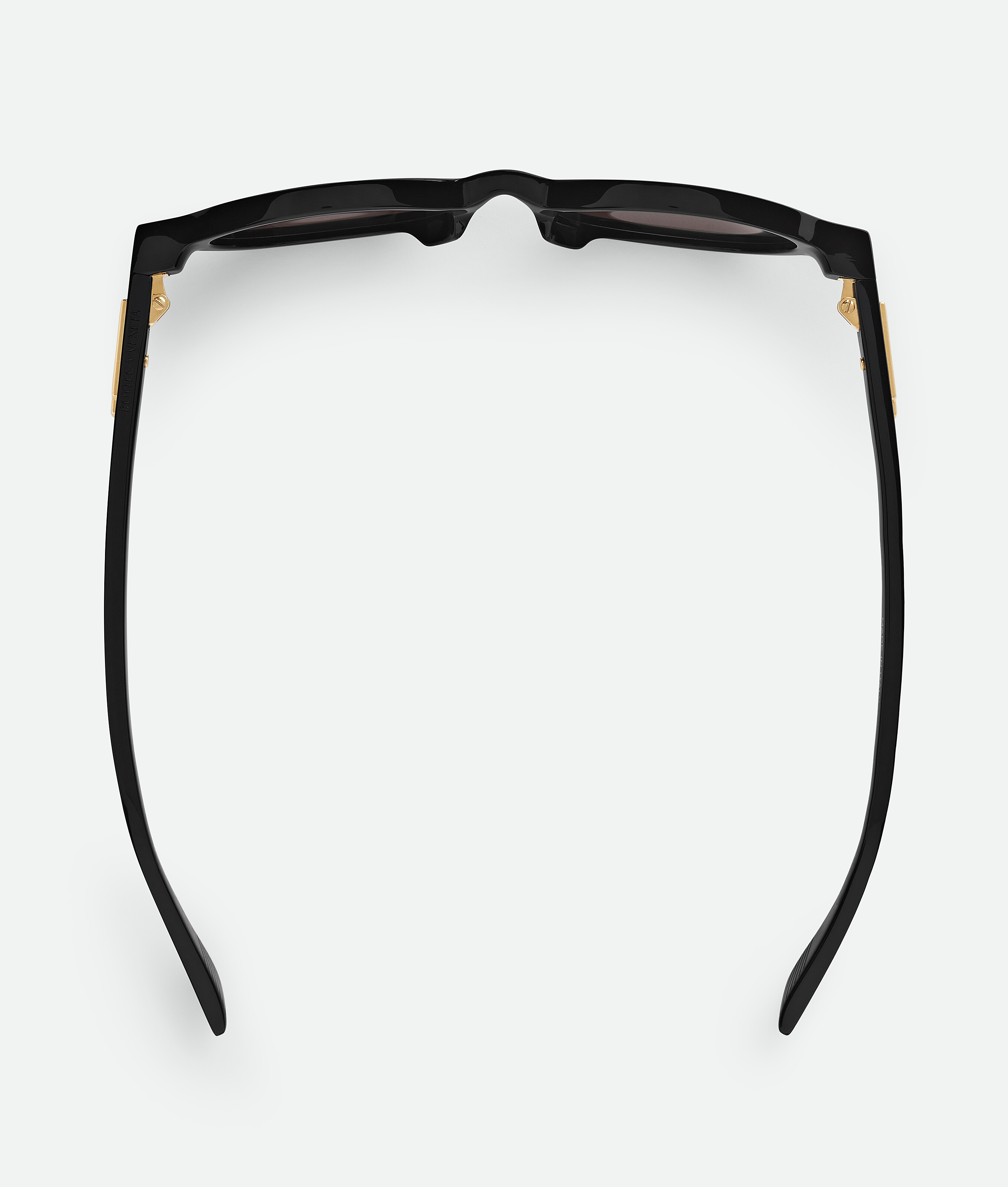 Bottega Veneta Bv1388s Linea Ribbon 001 Black Grey Sunglasses In Black