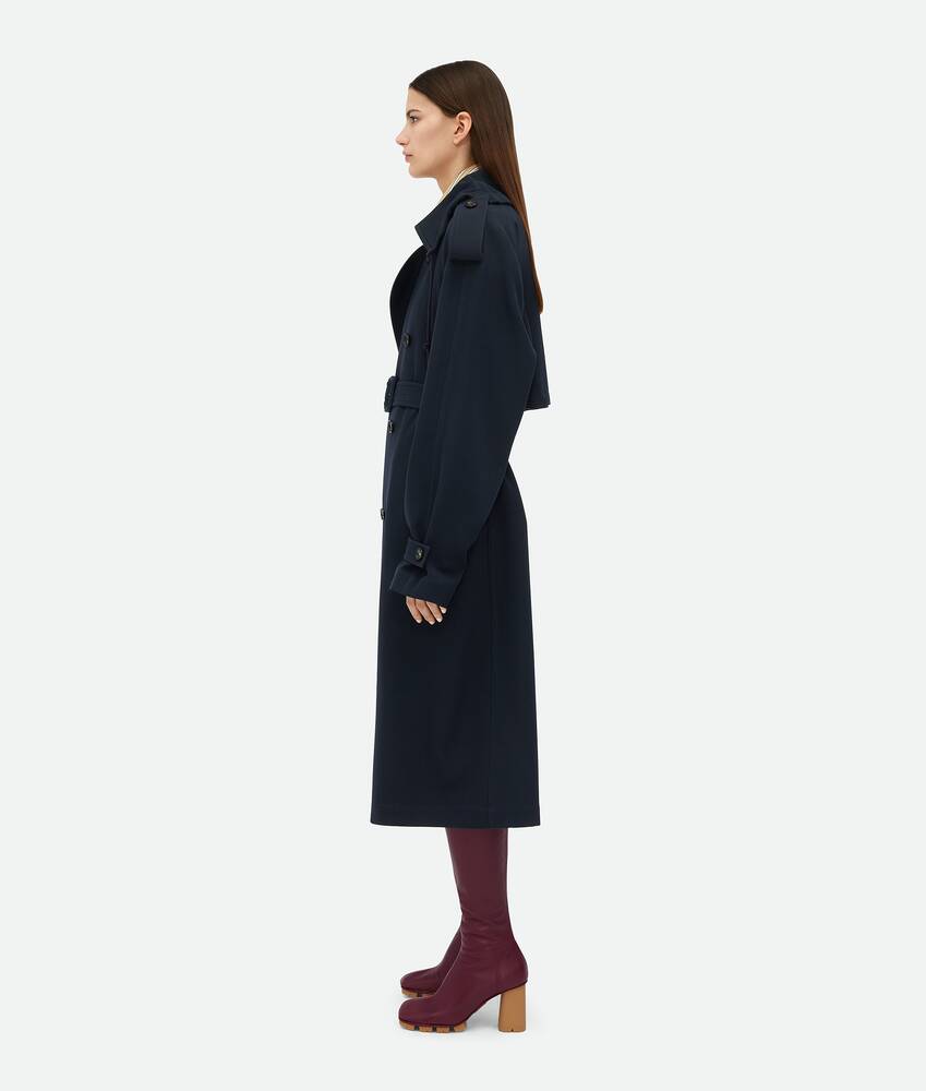 Display a large version of the product image 2 - Wool Gabardine Trench Coat