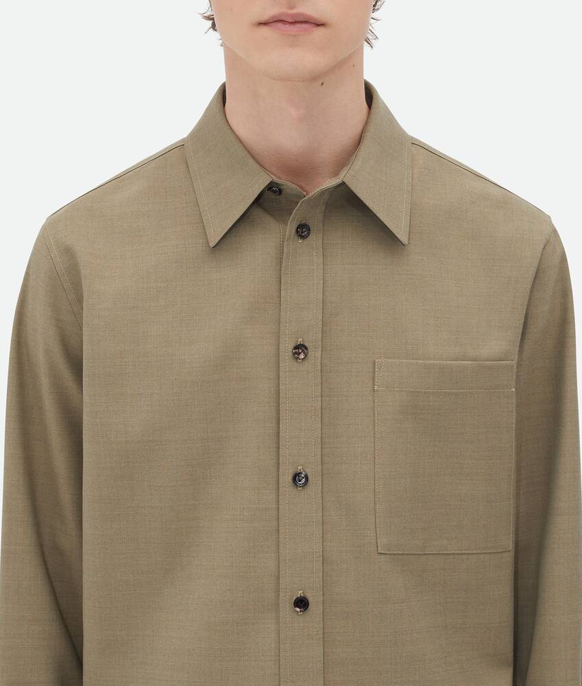 Display a large version of the product image 4 - Light Tailored Wool Shirt