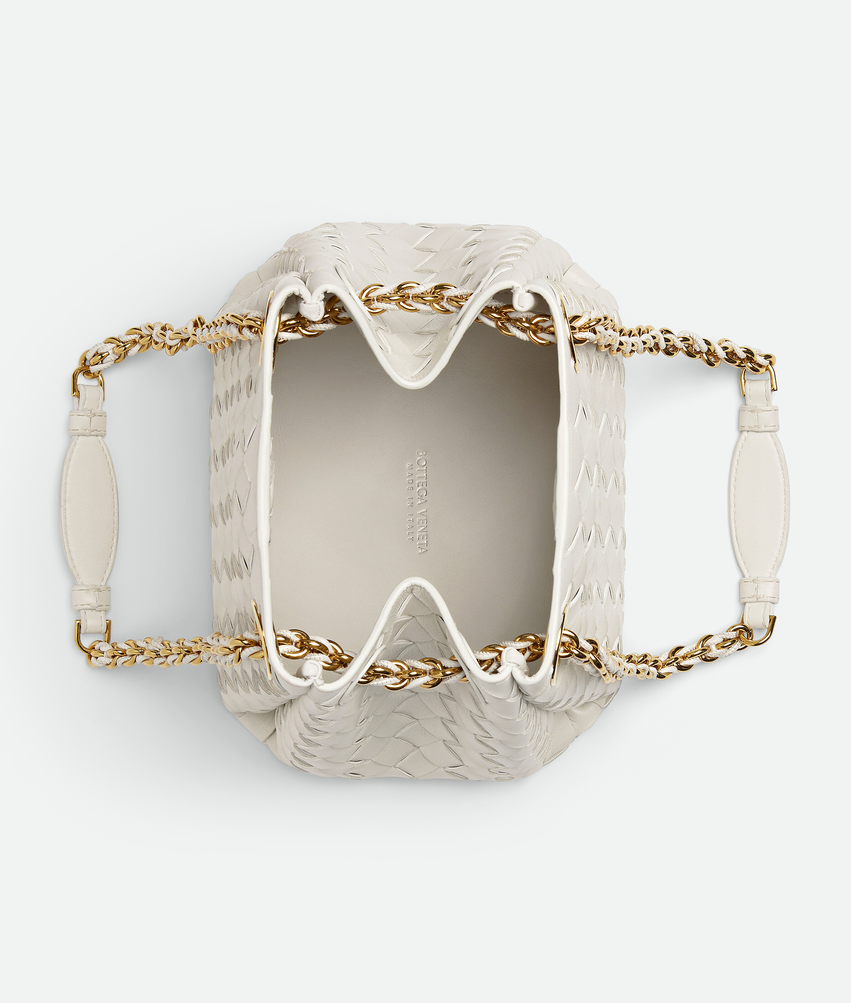 Bottega Veneta Small Parachute Chain In Chalk