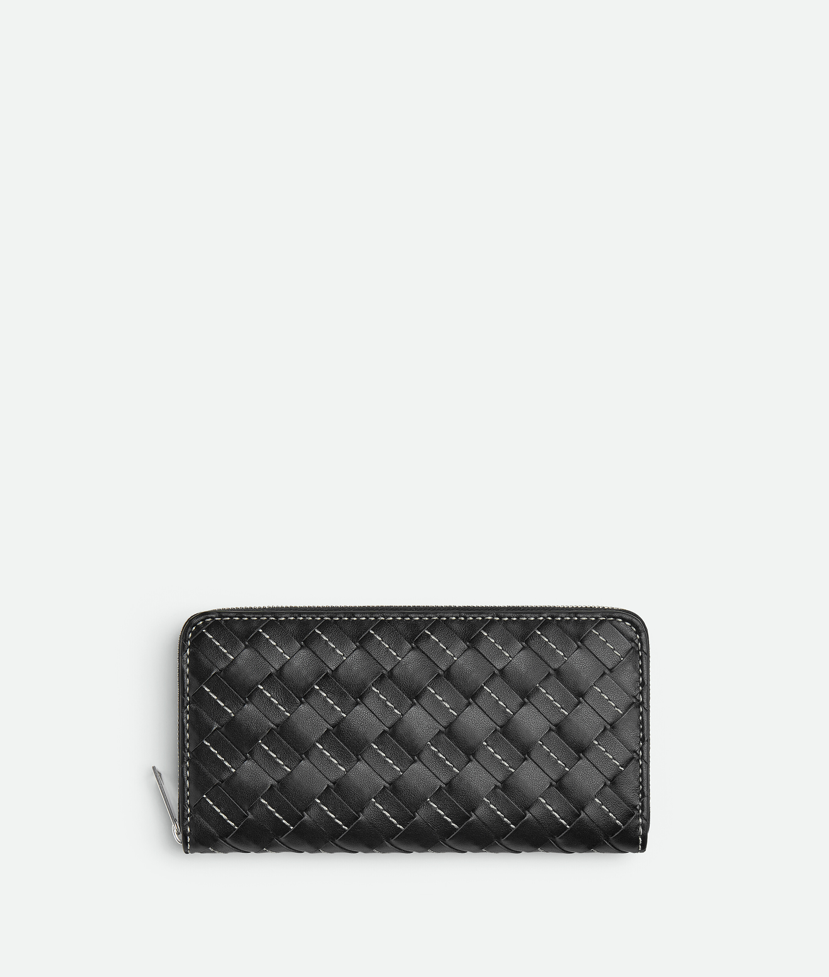 Bottega Veneta® Men's Intrecciato Zip Around Wallet in Black ...