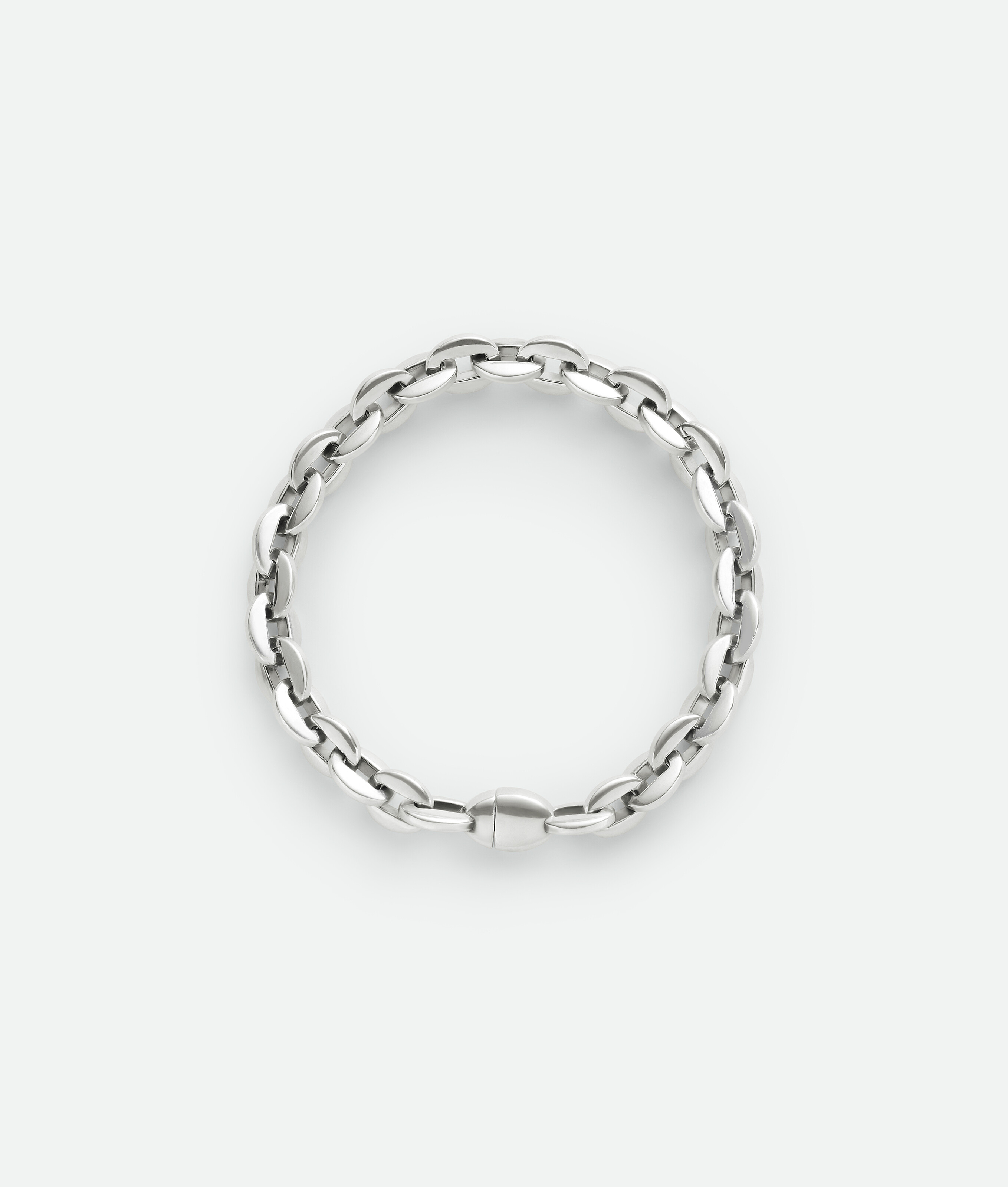 Bottega Veneta Shape Chain Bracelet - Grey - Woman - S