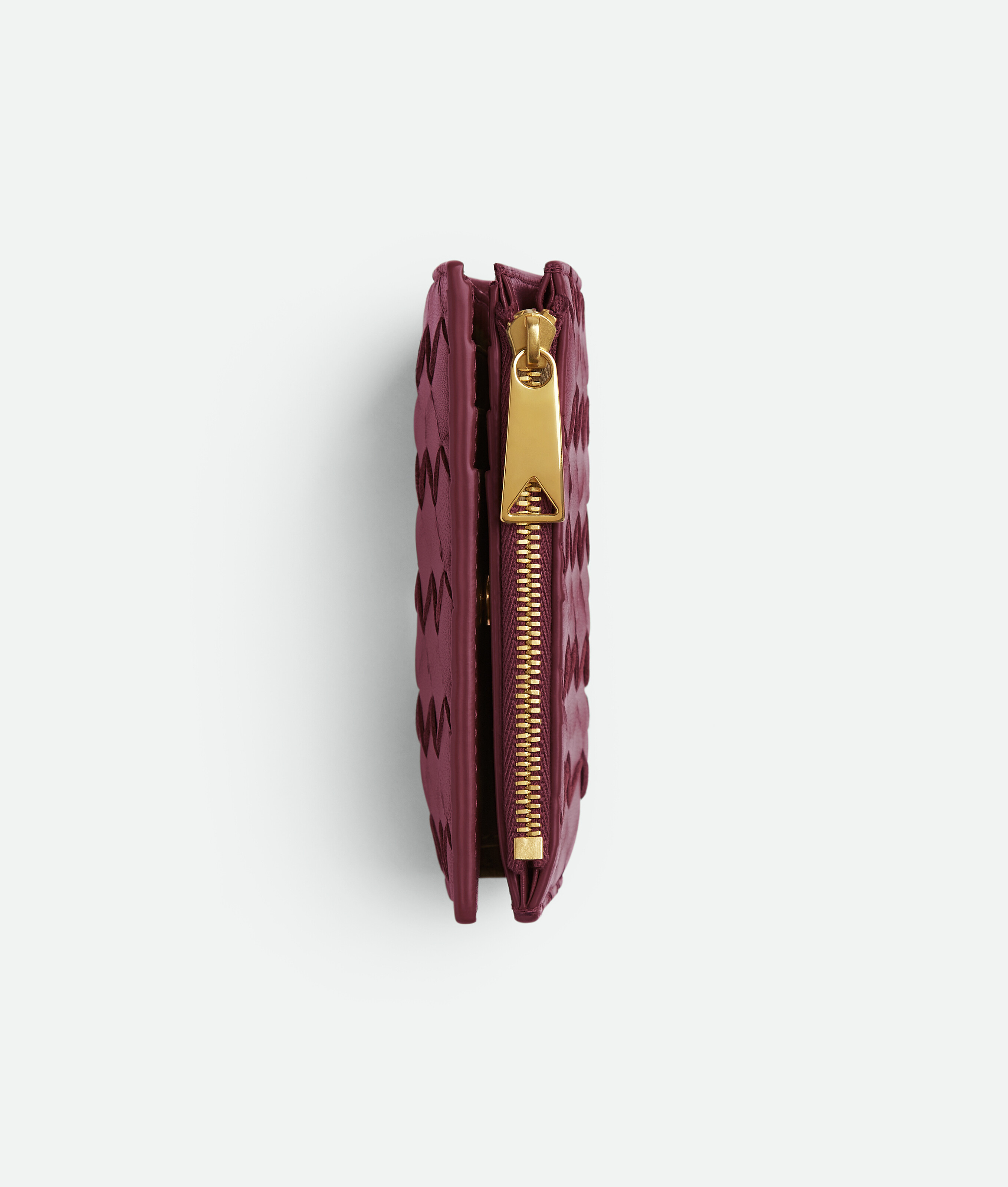 Bottega Veneta Kleines Intrecciato Bi-fold Portemonnaie In Barolo