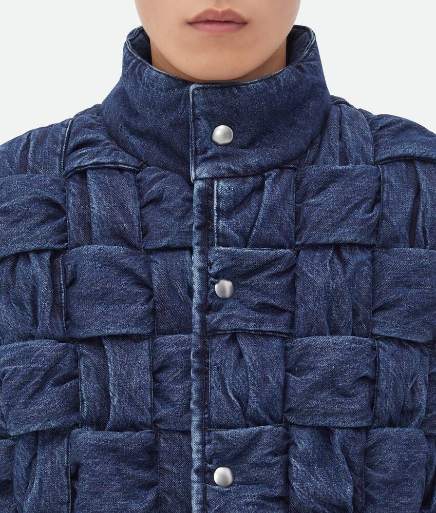 Display a large version of the product image 4 - Intrecciato Denim Gilet