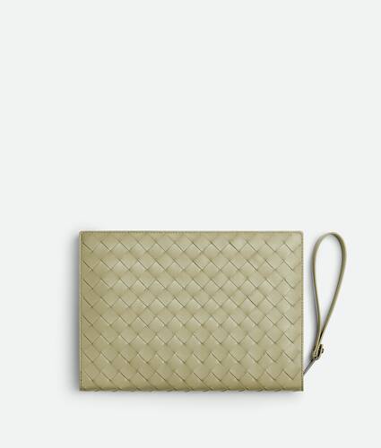 Small Intrecciato Document Case With Wristlet