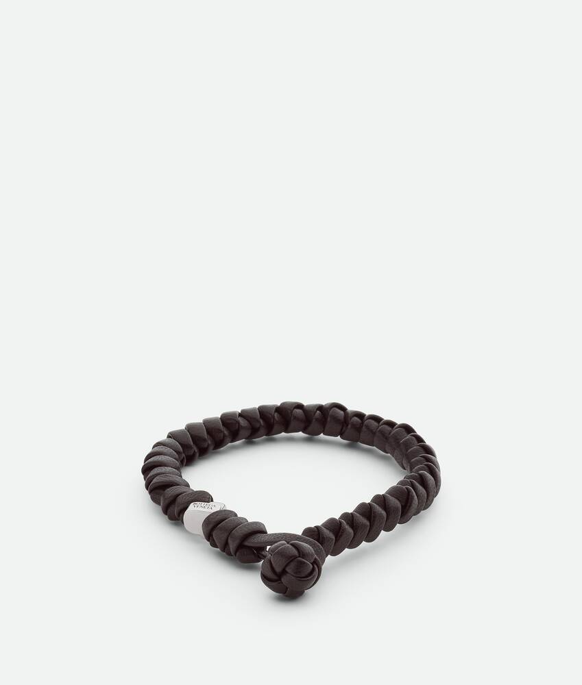 Bottega Veneta® Men's Knot Leather Bracelet in Shop