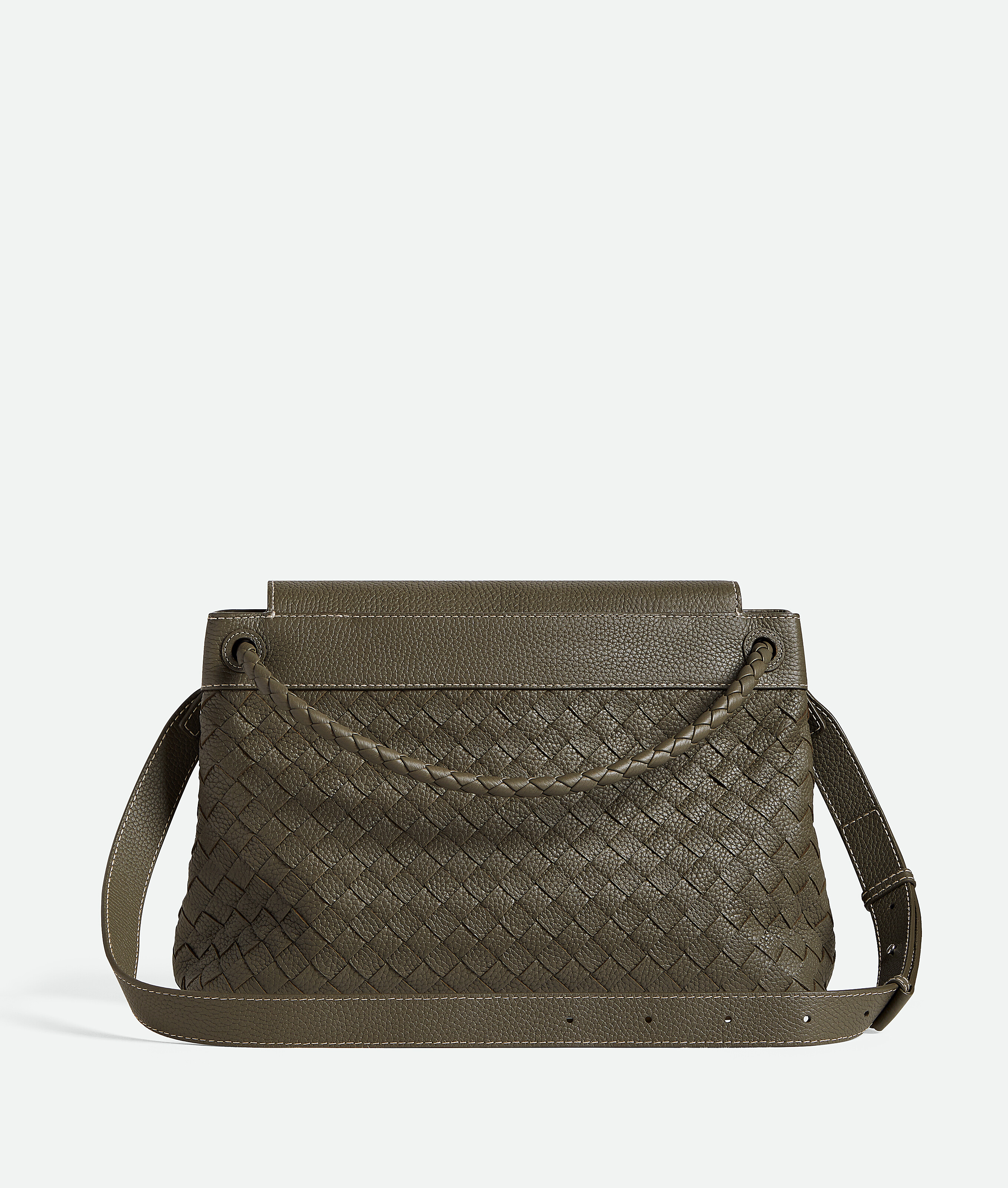 Bottega Veneta Leather Andiamo Messenger Bag