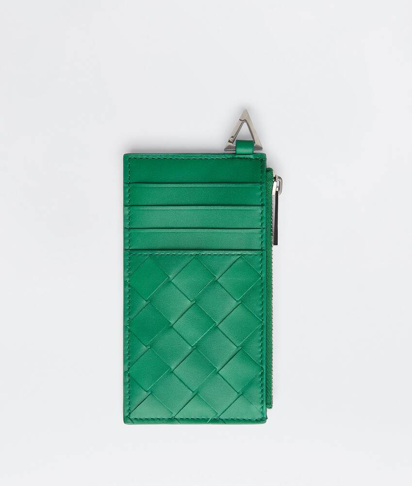 bottega veneta card holder green