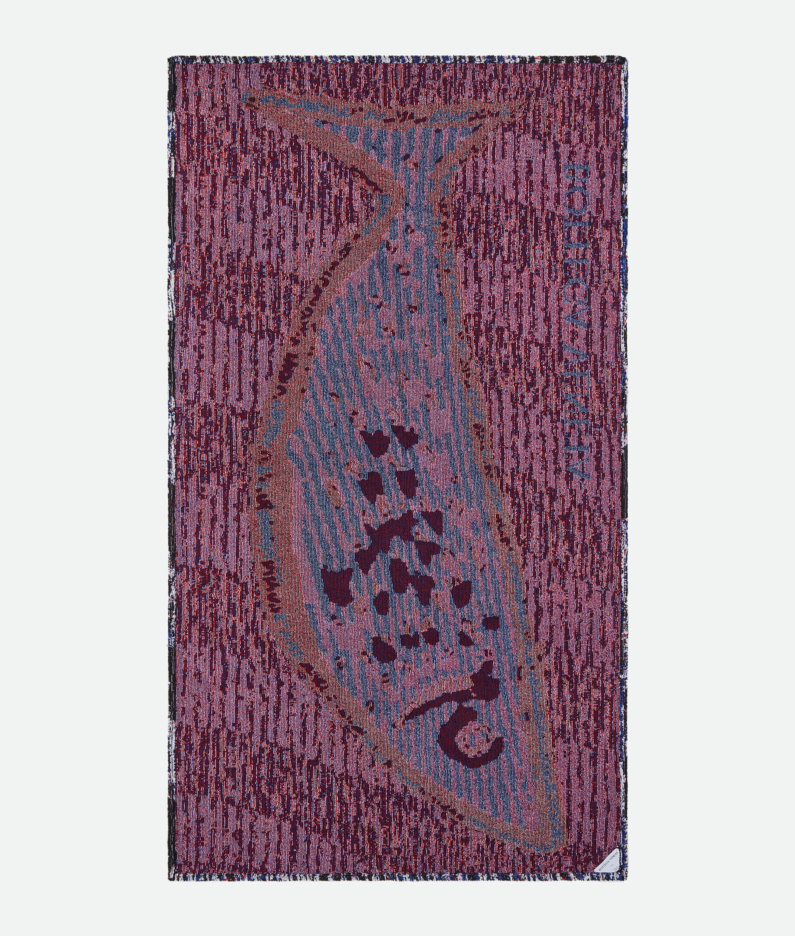 Shop Bottega Veneta Fish Jacquard Beach Towel In Blue