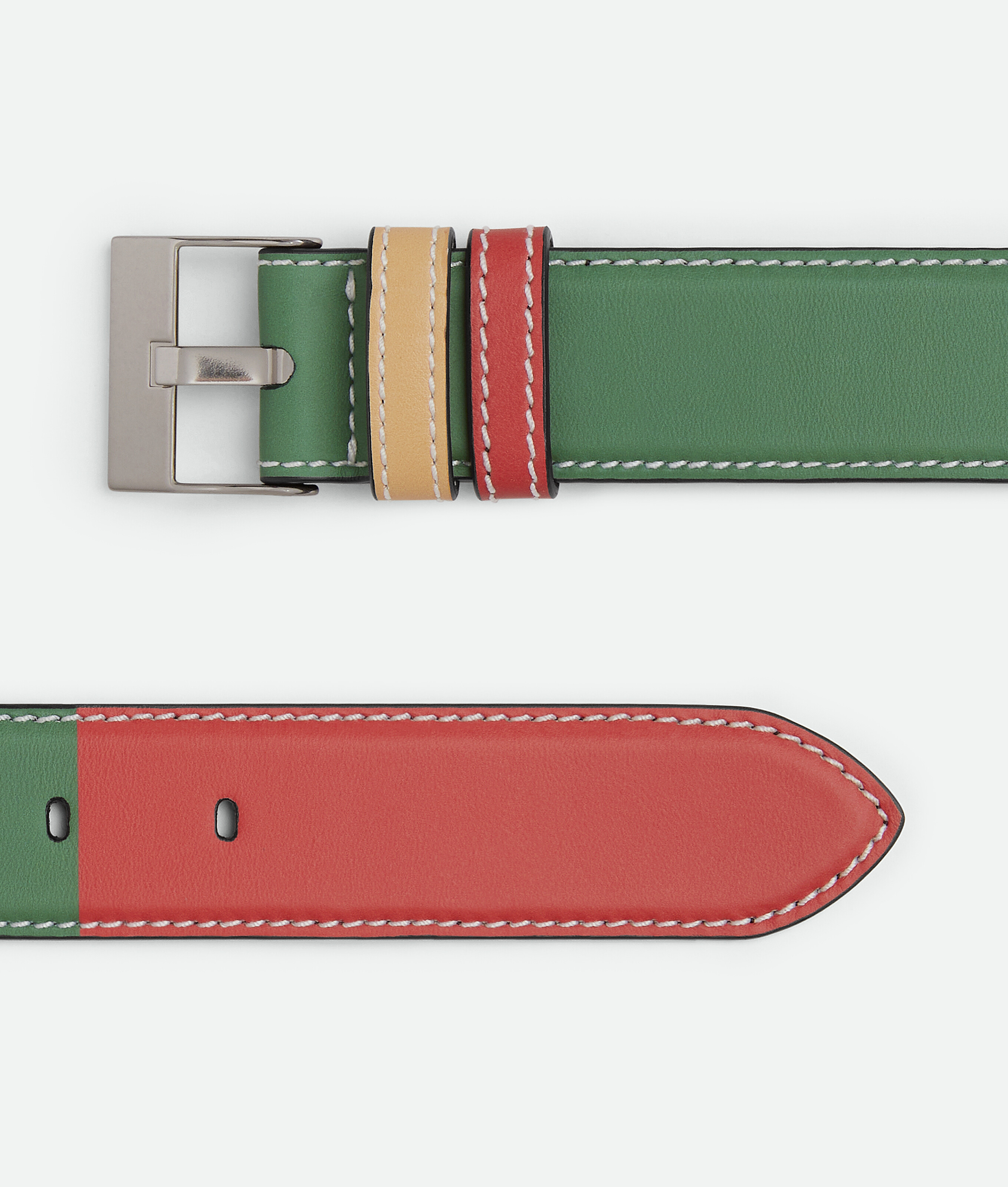 Bottega Veneta Ceinture Watch Buckle In Rainbow/white