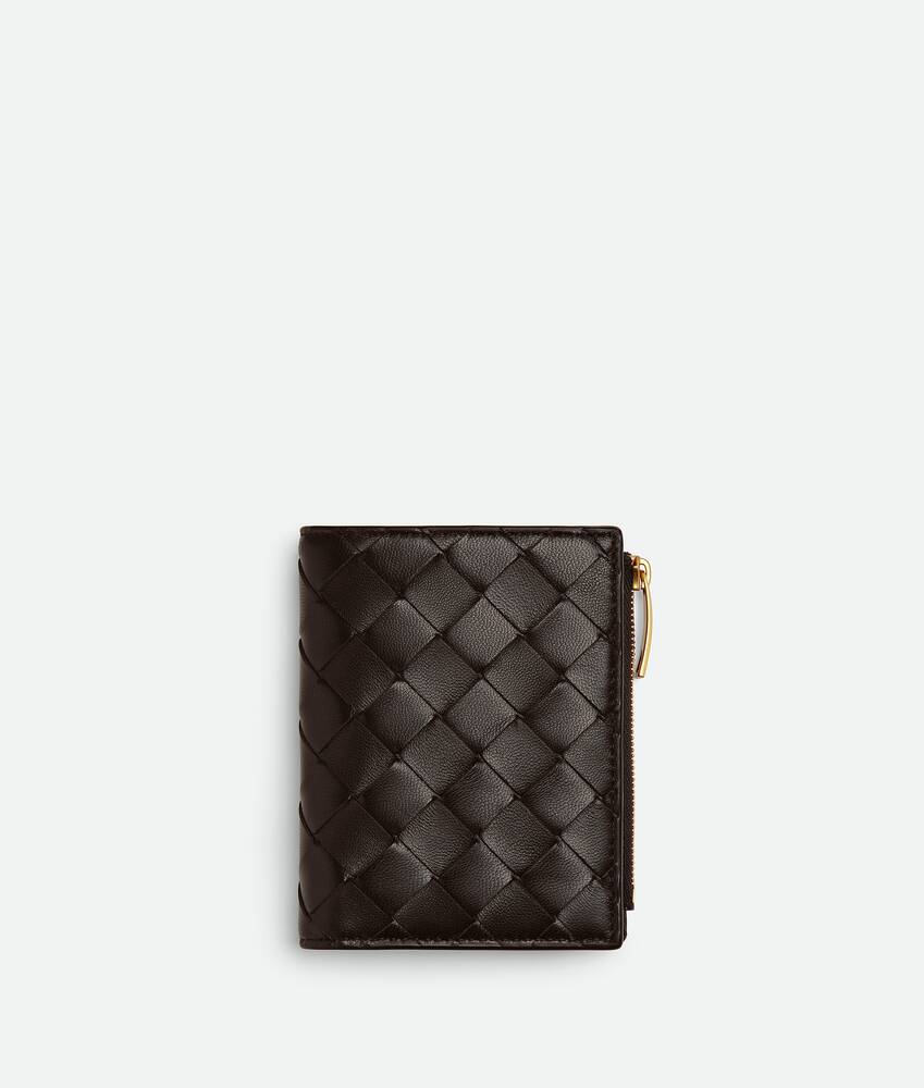 Ein größeres Bild des Produktes anzeigen 1 - Kleines Intrecciato Bi-Fold Portemonnaie