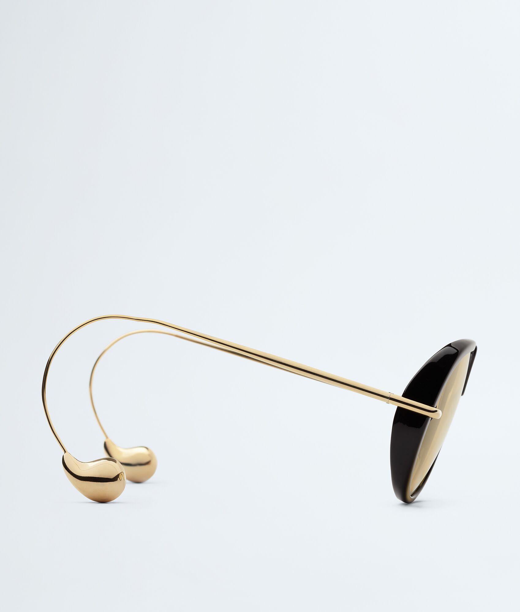 Drop Aviator Sunglasses in Black/yellow | Bottega Veneta US