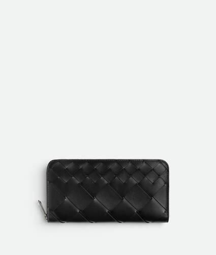 Intrecciato Zip Around Wallet