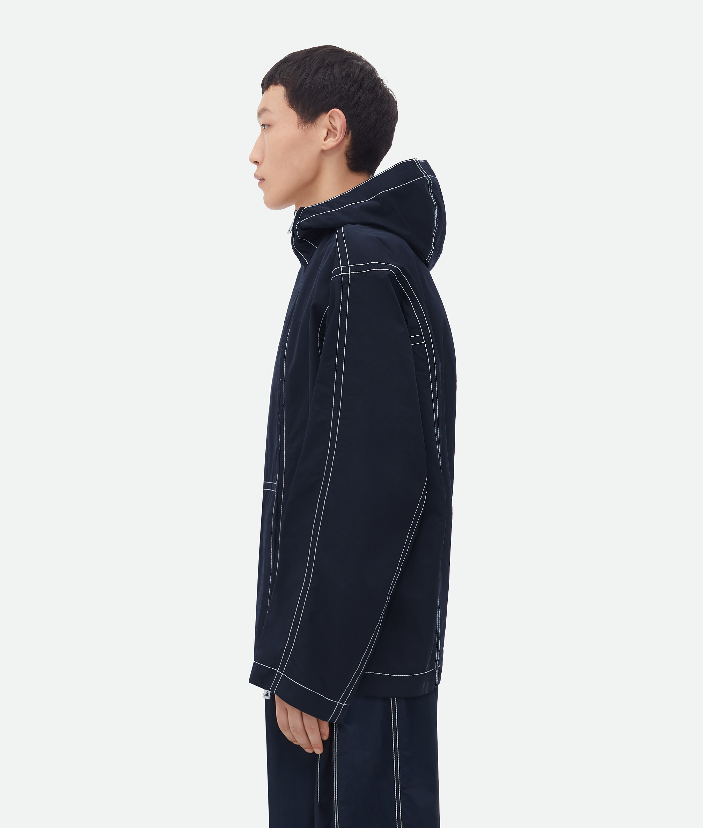 Bottega Veneta Tech Nylon Blouson In Blue