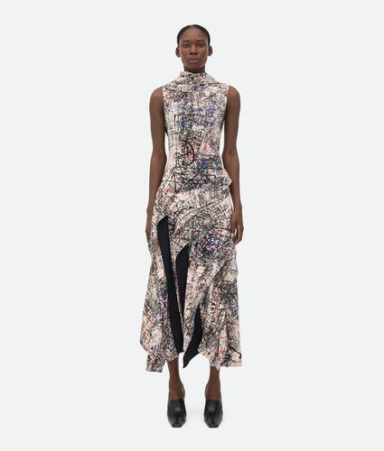 Display a large version of the product image 1 - Fluid Viscose Memory Print Dress