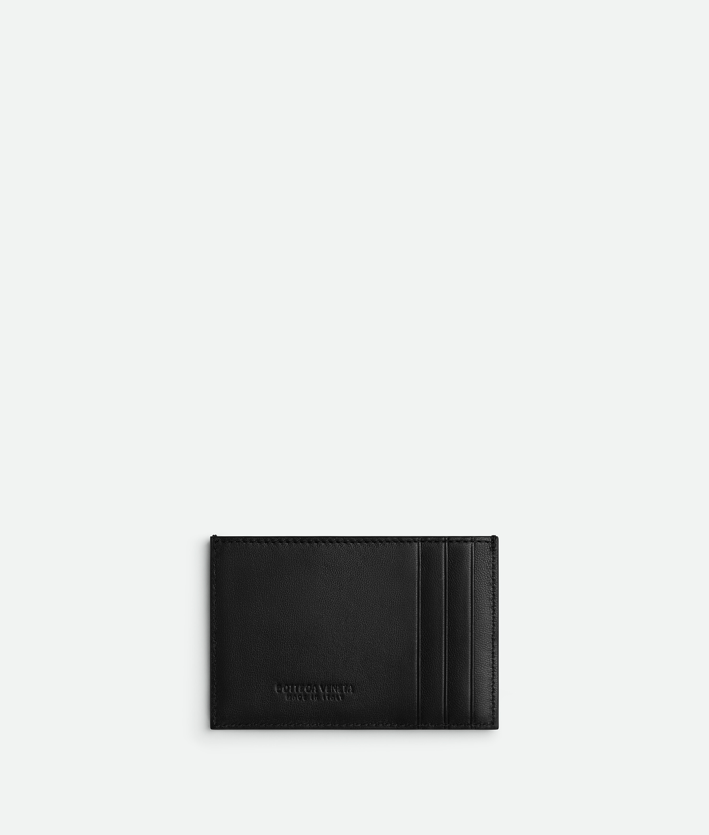 Shop Bottega Veneta Cassette Credit Card Case In Black