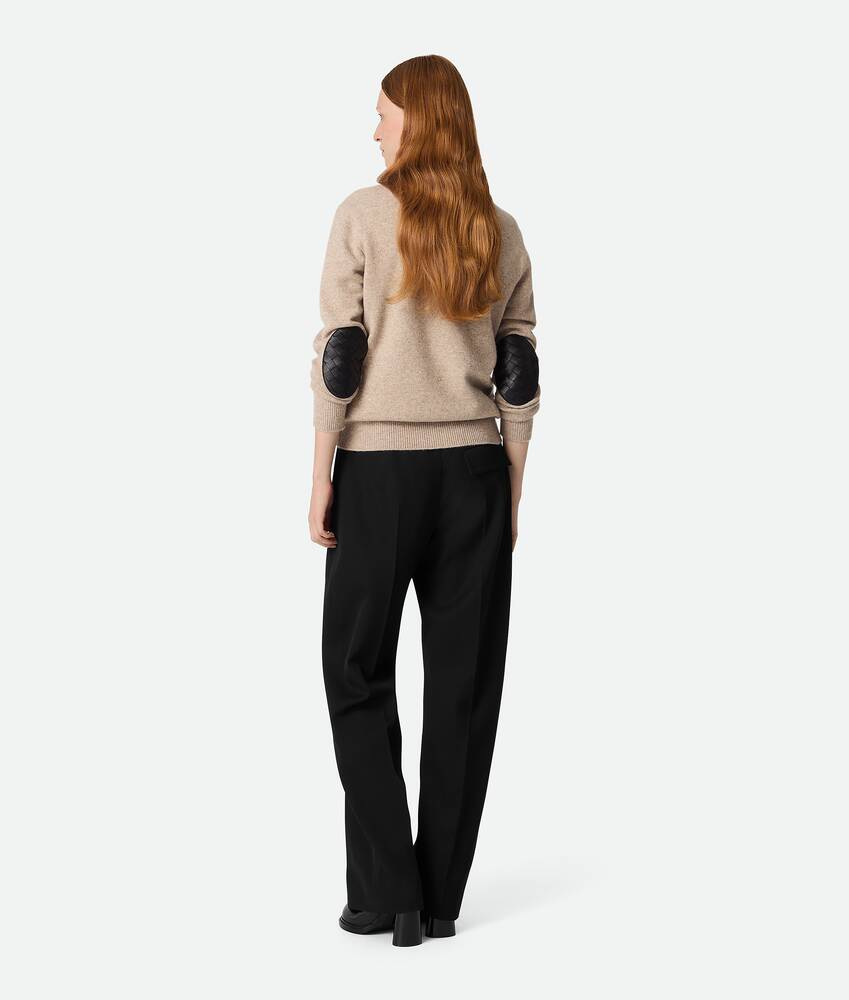 Display a large version of the product image 3 - Wool Twill Wide Leg Trousers