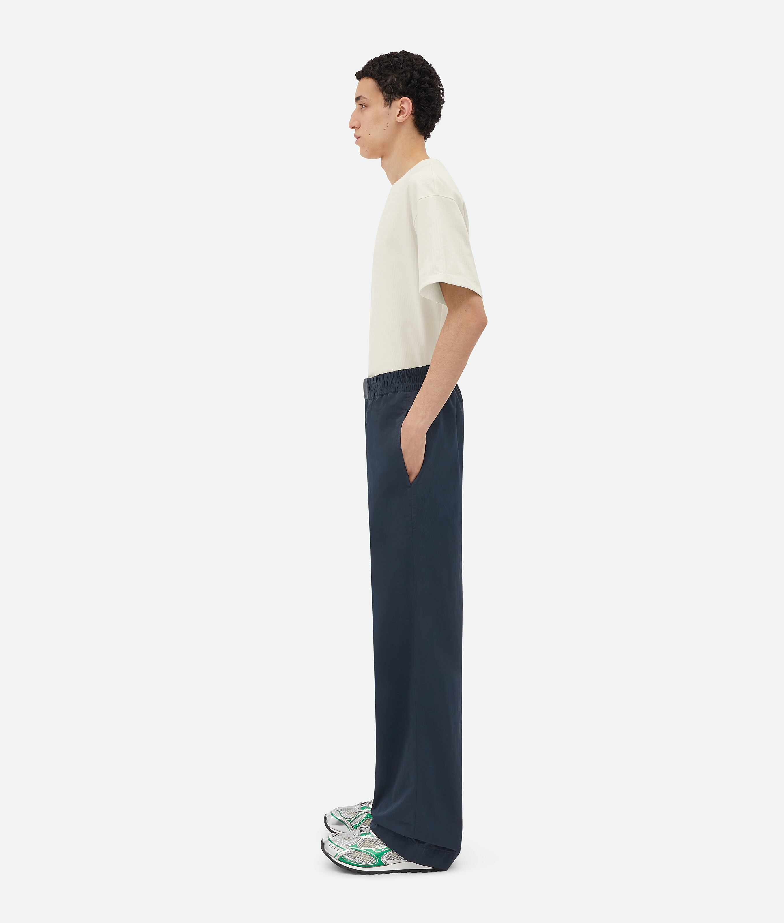 Bottega Veneta Tech Nylon Trousers In Blue