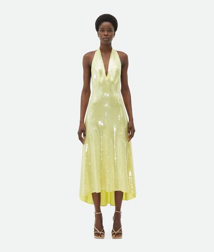Display a large version of the product image 1 - Viscose Sequined Midi Dress