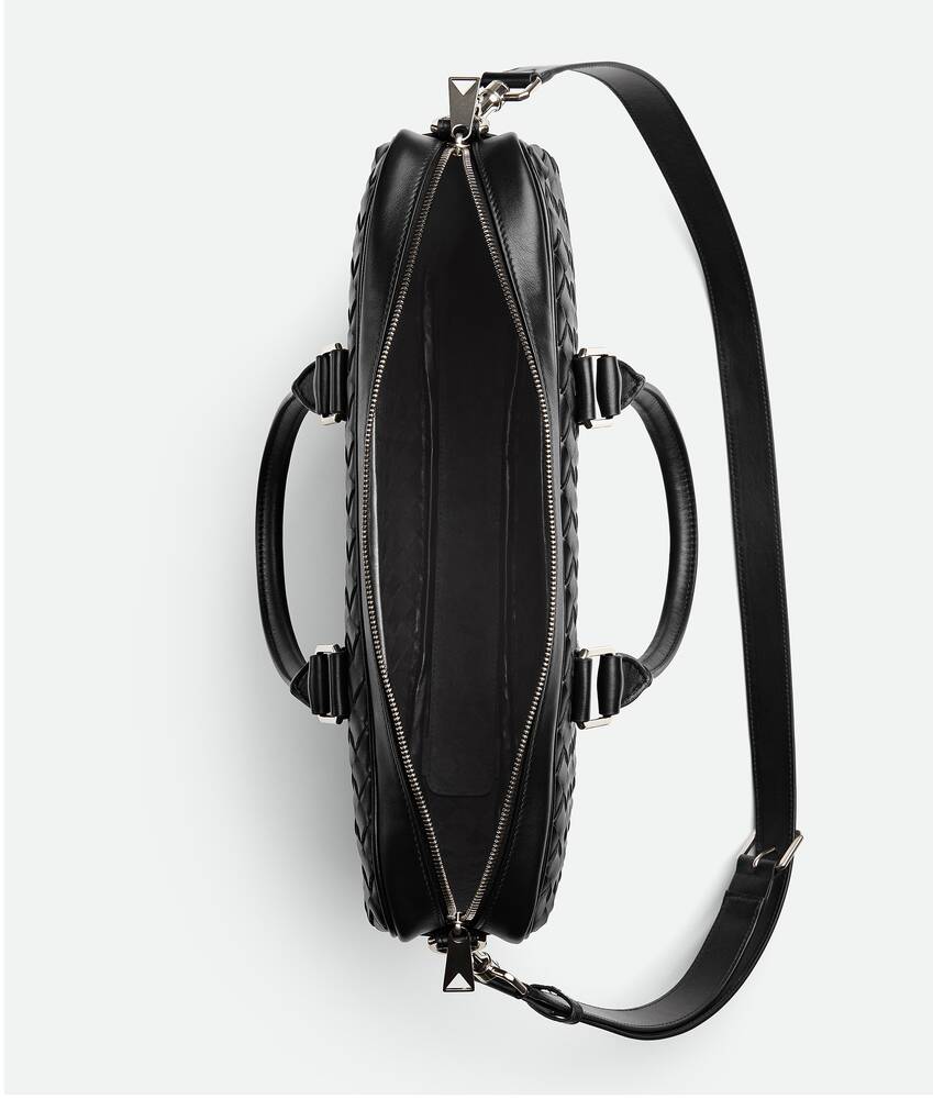 Bottega Veneta® Medium Intrecciato Briefcase in Black. Shop online