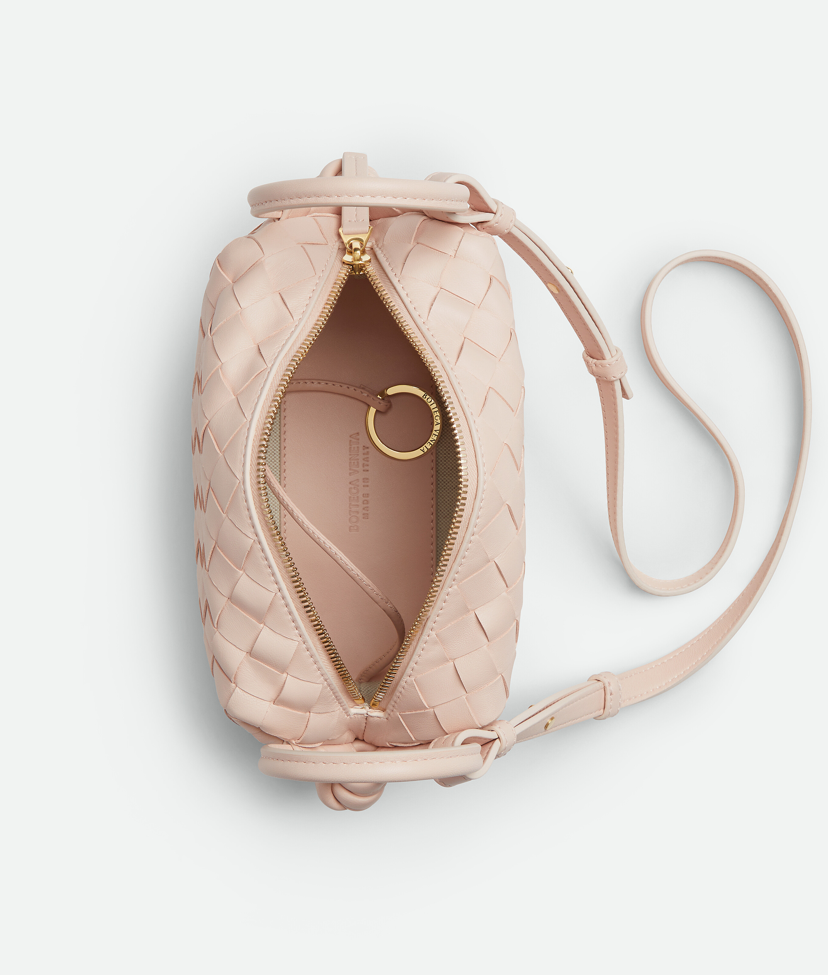 Bottega Veneta Top Handle Loop In Cameo