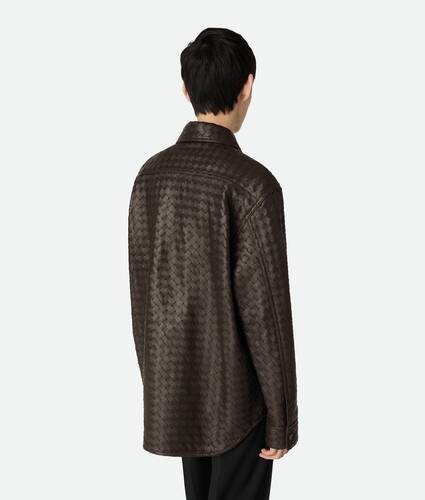 イントレチャートレザー シャツ