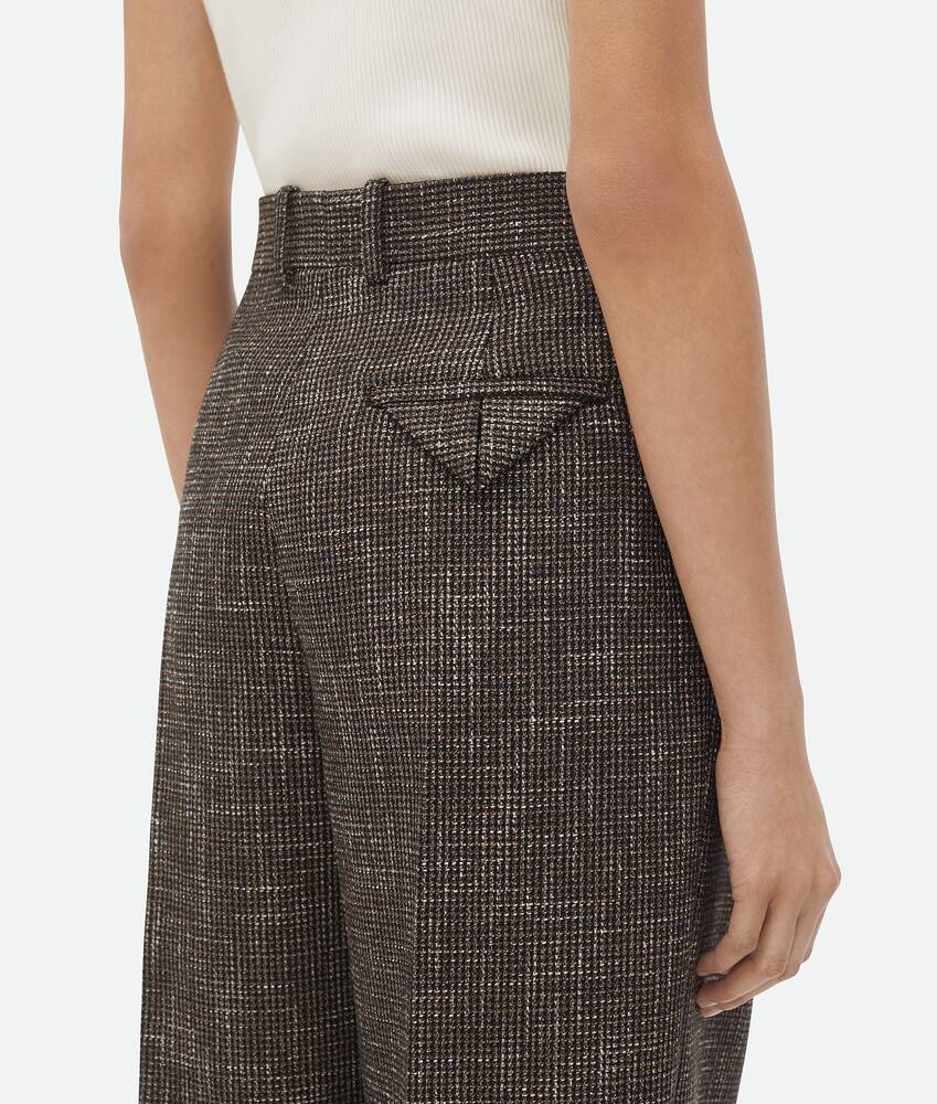 Display a large version of the product image 5 - Wool And Cotton Pied De Poule Trousers
