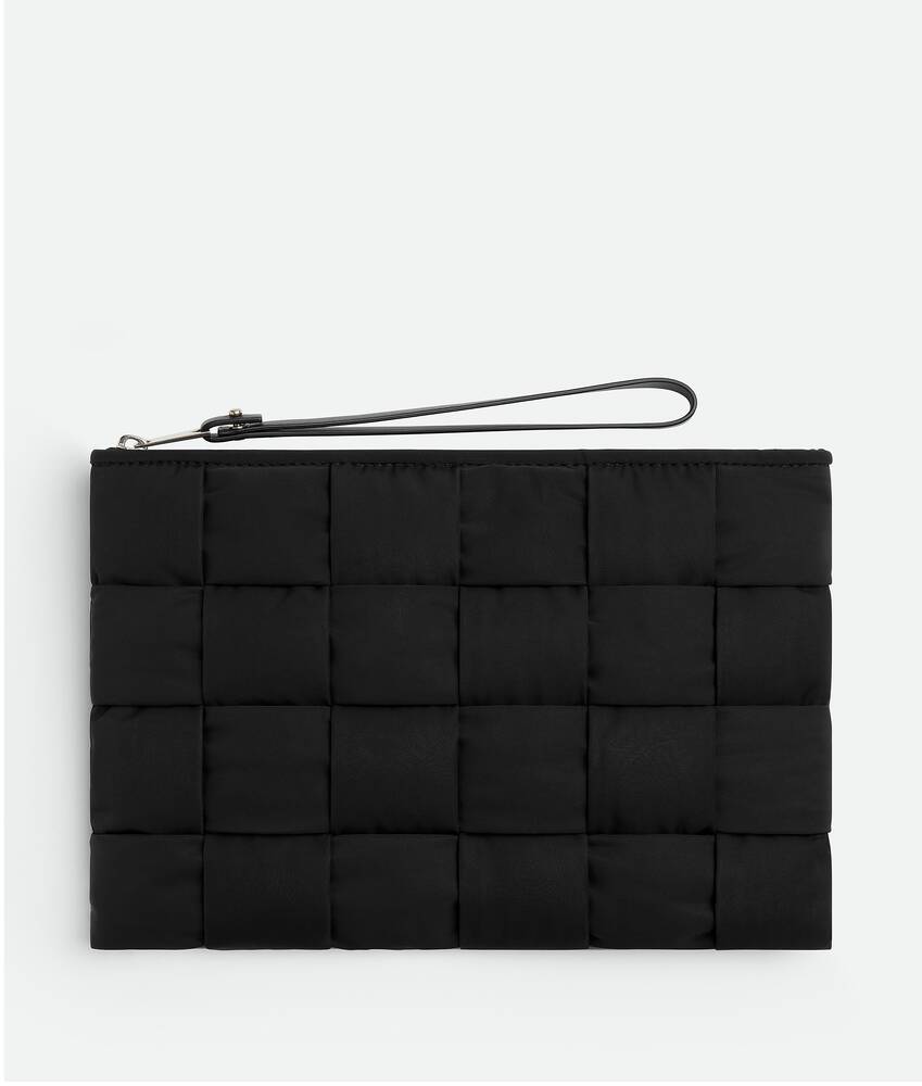 Bottega Veneta® Men's Cassette Small Flat Pouch in Black. Shop 