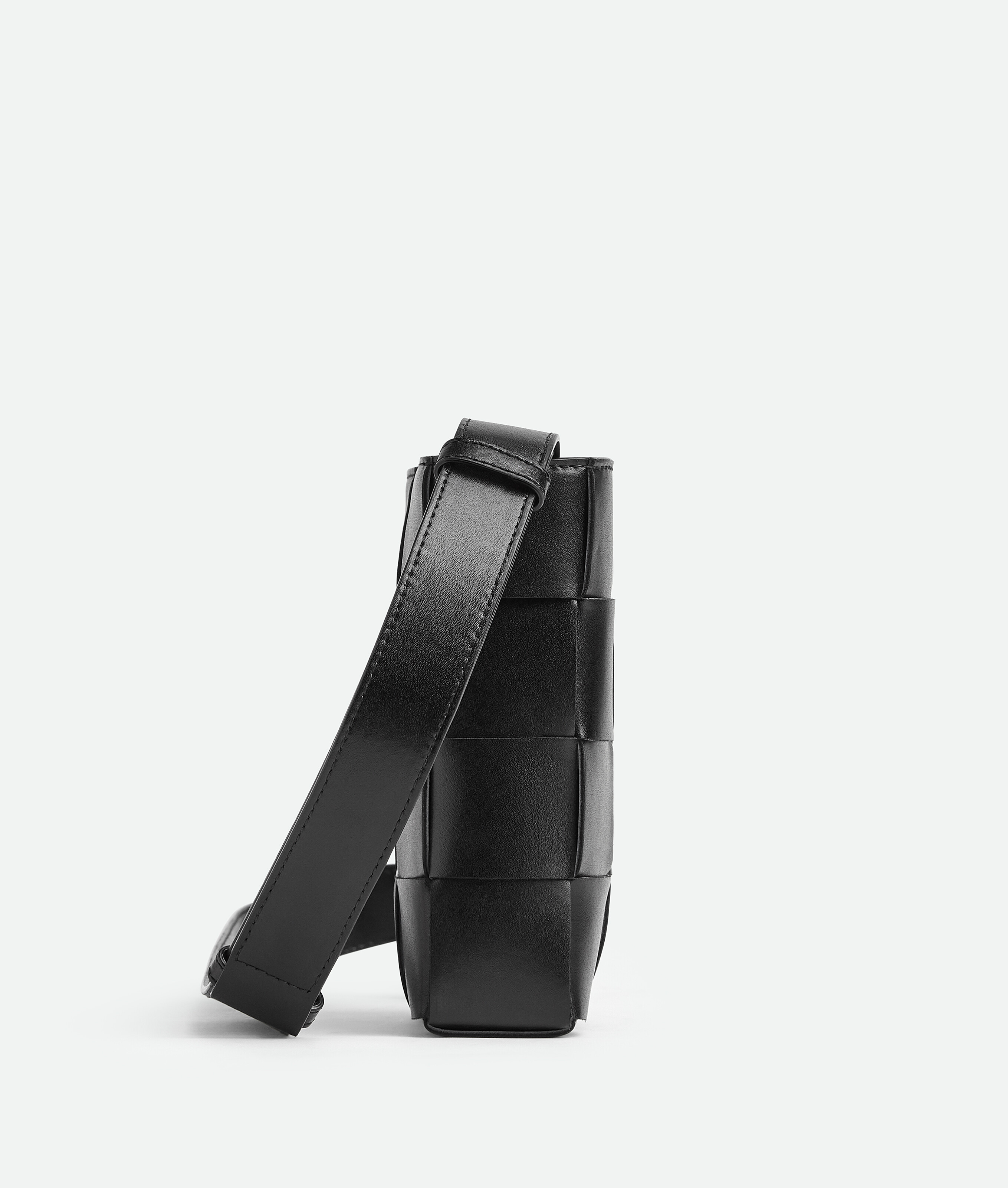 Shop Bottega Veneta Mini Cassette Cross-body Bag In Black