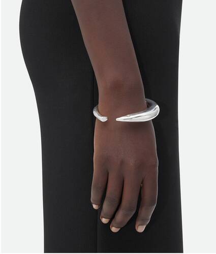 Bottega Veneta Hand-braided bracelet with pendant, Women's Jewelery