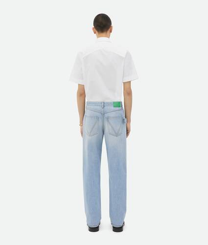 Straight Leg Light-Bleached Denim